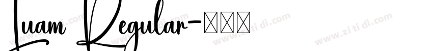 Luam Regular字体转换 Luam Regular字体转换